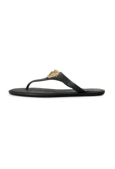 Versace Women's Black Gold Medusa Rubber Sandals Flip Flops Shoes: Picture 2