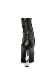 Dolce & Gabbana Women's "Lollo Pop" Black Logo High Heel Boots Shoes: Picture 3