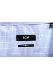 Hugo Boss Men's "Jason" Multi-Color Slim Fit Plaid Long Sleeve Dress Shirt: Picture 8
