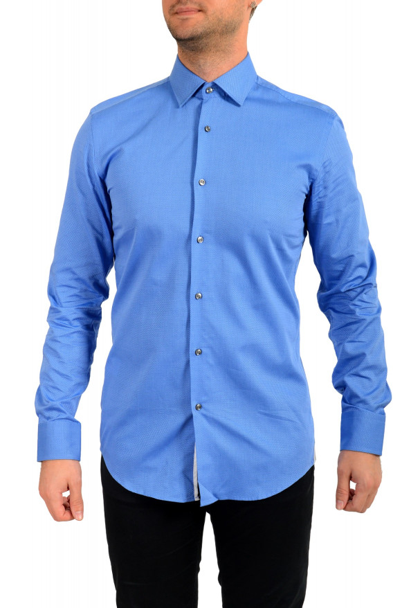 Hugo Boss Men's "Jessse" Blue Slim Fit Long Sleeve Dress Shirt