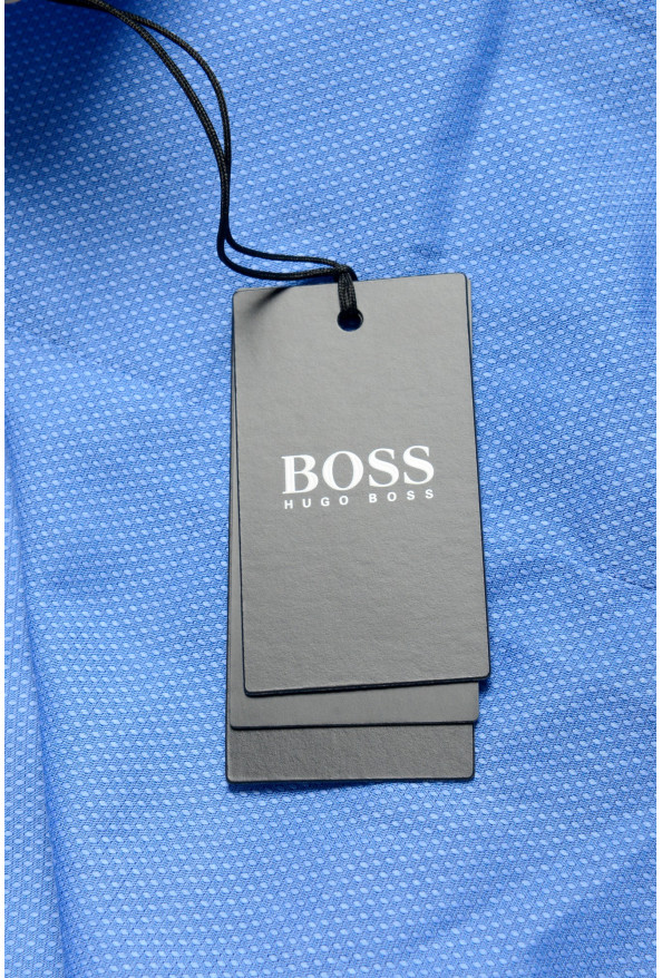 Hugo Boss Men's "Jessse" Blue Slim Fit Long Sleeve Dress Shirt: Picture 8