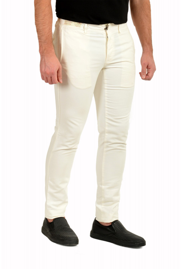 Incotex Slowear Men's Slim Fit Beige Flat Front Chino Pants: Picture 2