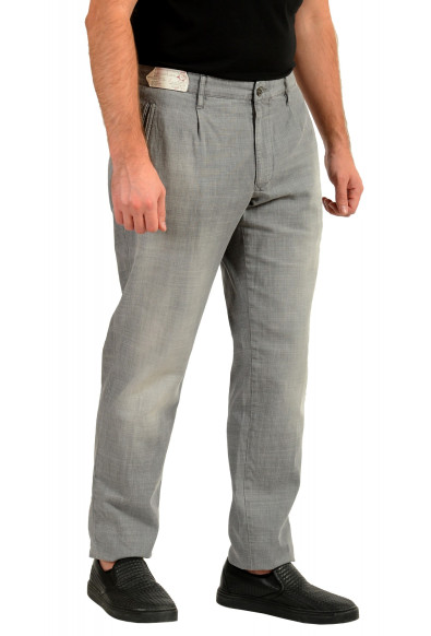 Incotex Slowear Men's Tapered Fit Gray Pleated Front Casual Pants: Picture 2