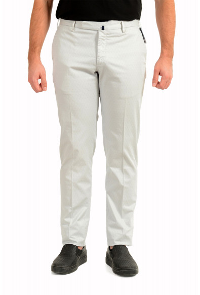 Incotex Slowear Men's Slim Fit "High Comfort" Gray Flat Front Pants