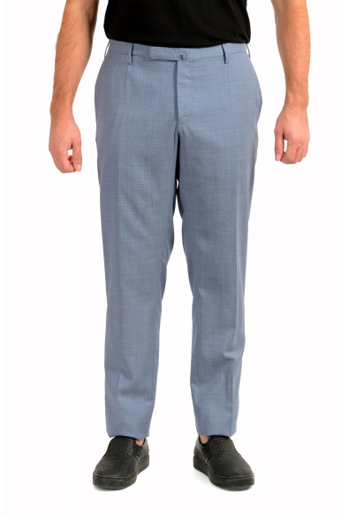 Incotex Slowear Men's Blue 100% Wool Slim Fit Dress Pants
