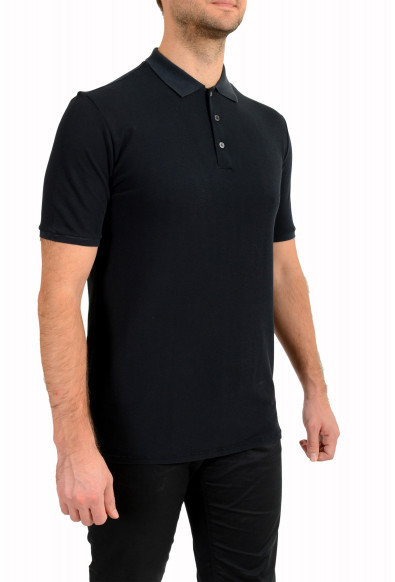 Zanone A Slowear Brand Black Short Sleeve Polo Shirt : Picture 2
