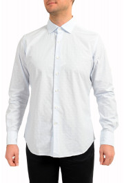 Glanshirt A Slowear Brand Blue Striped Long Sleeve Dress Shirt