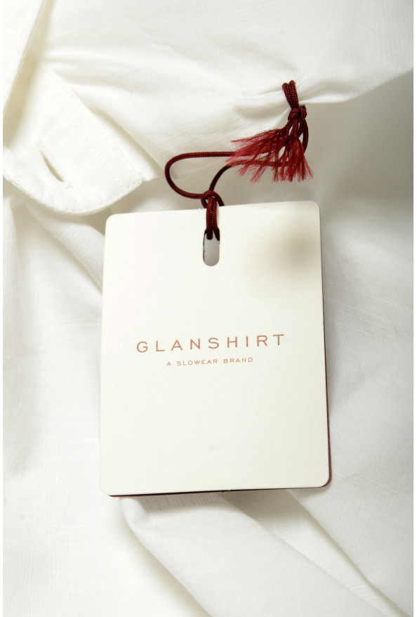 Glanshirt A Slowear Brand White Long Sleeve Dress Shirt: Picture 5