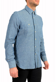 Glanshirt A Slowear Brand Blue Long Sleeve Dress Shirt: Picture 2