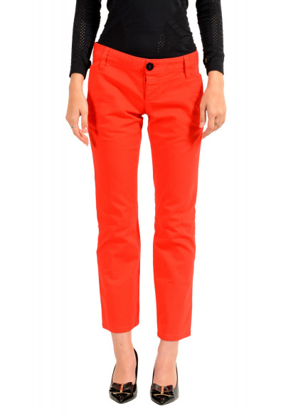 Dsquared2 Women's Bright Red Cropped Pants 