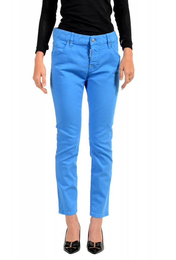 Dsquared2 Women's Blue "Cool Girl Jean" Straight Leg Jeans