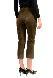 Dsquared2 Women's "ICON" Olive Green Cropped Pants: Picture 3