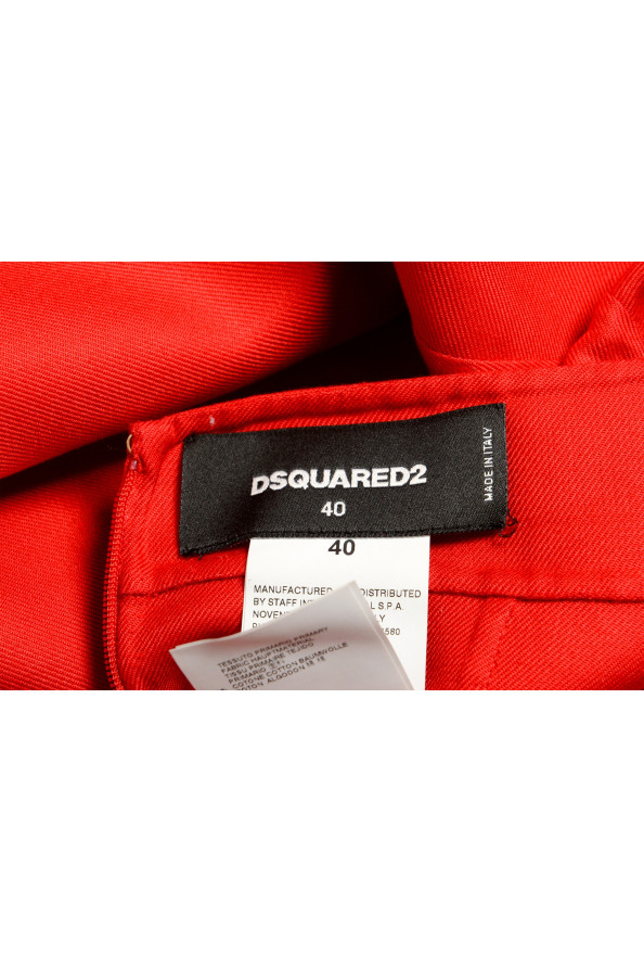 Dsquared2 Women's Bright Red A-Line Midi Skirt: Picture 4