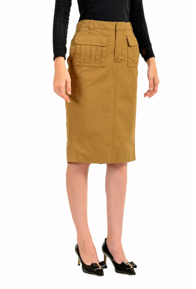 Dsquared2 Women's Brown Straight Pencil Skirt: Picture 2