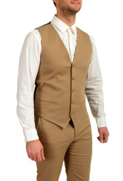 Dolce & Gabbana Men's Beige Three Piece Two Button Suit: Picture 9