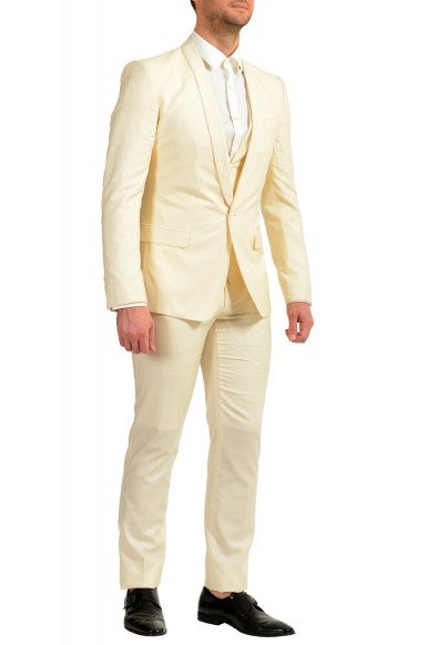 Dolce & Gabbana Men's "Martini" Ivory Silk Wool Three Piece Suit: Picture 2