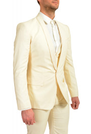 Dolce & Gabbana Men's "Martini" Ivory Silk Wool Three Piece Suit: Picture 5