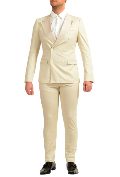 Dolce & Gabbana Men's Stone Beige Silk Double Breasted Suit