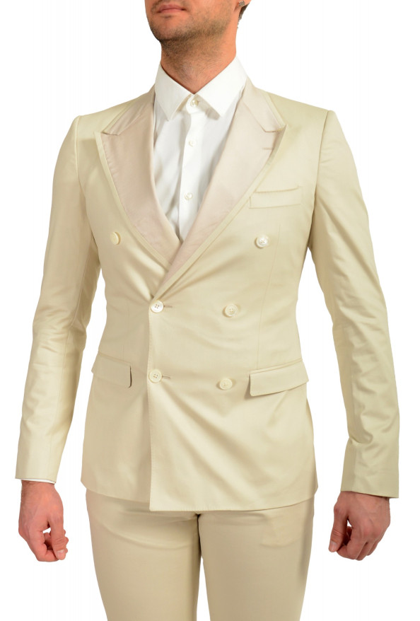 Dolce & Gabbana Men's Stone Beige Silk Double Breasted Suit: Picture 4