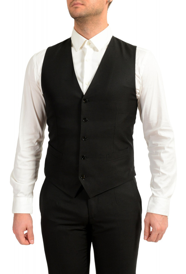 Dolce & Gabbana Men's "Martini" Black 100% Silk Three Piece Suit: Picture 8