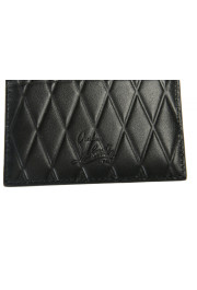 Christian Louboutin Women's Metal Logo Black Quilted Leather Card Case: Picture 4