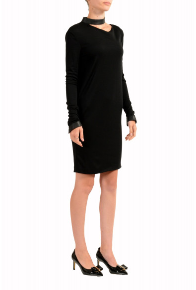 Tom Ford Women's Black Wool Long Sleeve Shift Dress: Picture 2