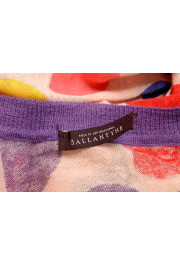 Ballantyne Women's V-Neck Short Sleeve Silk Linen Blouse Top: Picture 5