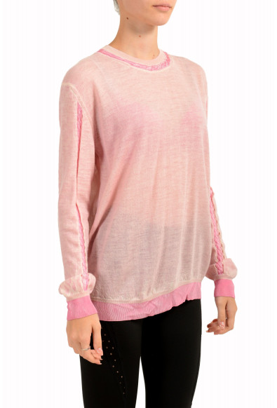 Just Cavalli Women's Purplish Pink Wool Pullover Sweater: Picture 2