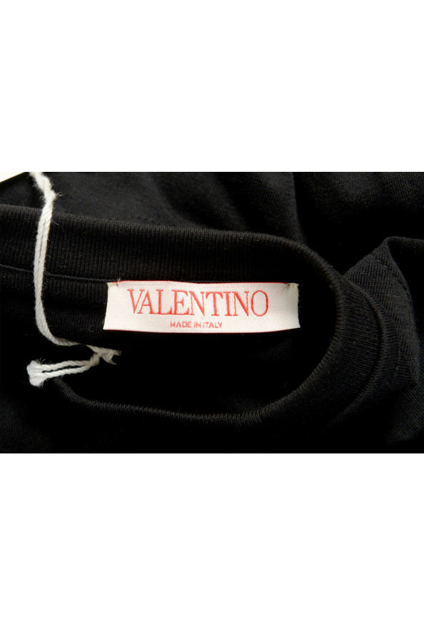 Valentino Men's Black 2V3MG13D964 Logo Print Crewneck Short Sleeve T-Shirt: Picture 6
