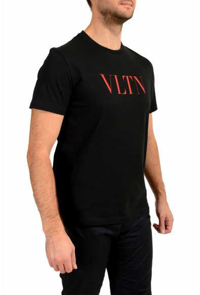 Valentino Men's Black TV3MG10V3LE VLTN Crewneck Short Sleeve T-Shirt: Picture 2