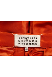 Maison Margiela Women's Orange Pleated Bermuda Shorts : Picture 4