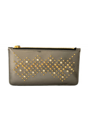 Giuseppe Zanotti Women's Leather Lacquer Silver Beads Decorated Wallet: Picture 2