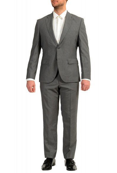 Hugo Boss Men's "Jets4/Lenon1" Regular Fit Plaid 100% Wool Suit