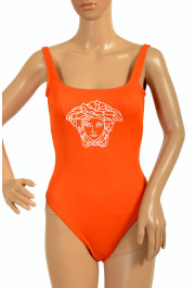 Versace Women's Brick Orange One Piece Swimsuit: Picture 2