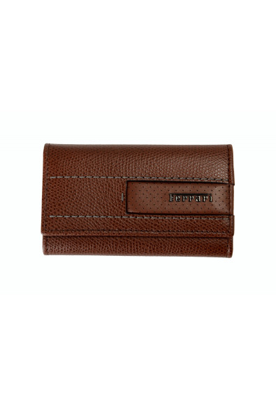 Scuderia Ferrari "GT Leather 6 Keys K-Ring" Brown Keychain Wallet