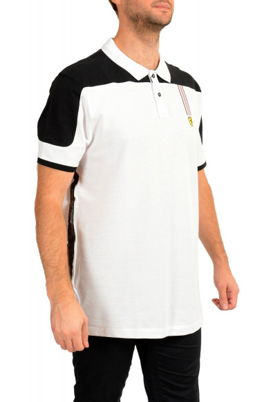 Scuderia Ferrari Men's "Icon Tape" White Regular Fit Polo Shirt : Picture 2