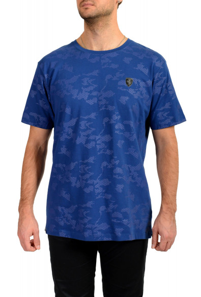 Scuderia Ferrari Men's "Racing Camouflage" Blue Slim Fit T-Shirt