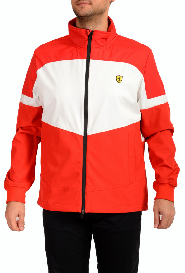 Scuderia Ferrari Men's Red Full Zip Softshell Jacket