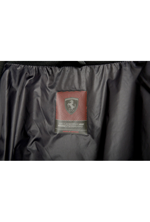 Scuderia Ferrari Men's Black Full Zip Windbreaker Bomber Jacket: Picture 6
