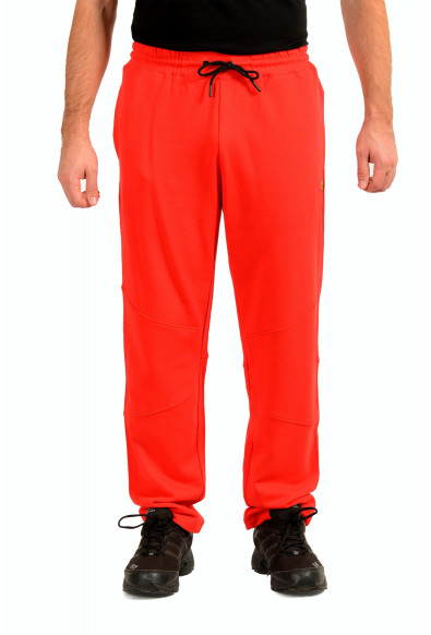 Scuderia Ferrari Men's Red Fleece Joggers Trousers Pants With Ergonomic Cuts
