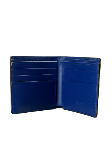 Versace Men's Royal Blue 100% Leather Gold Medusa Bifold Wallet: Picture 2