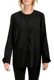 Just Cavalli Women's Black Blouse Long Sleeve Blouse Top