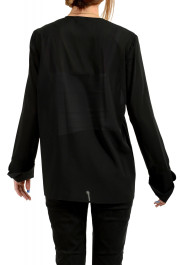 Just Cavalli Women's Black Blouse Long Sleeve Blouse Top: Picture 4