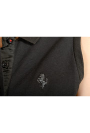 Scuderia Ferrari Women's Black Sleeveless Logo Embroidery Polo Shirt: Picture 6