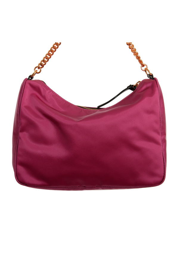 Versace Women's Purple Satin Handbag Shoulder Bag: Picture 4