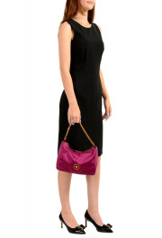 Versace Women's Purple Satin Handbag Shoulder Bag: Picture 7