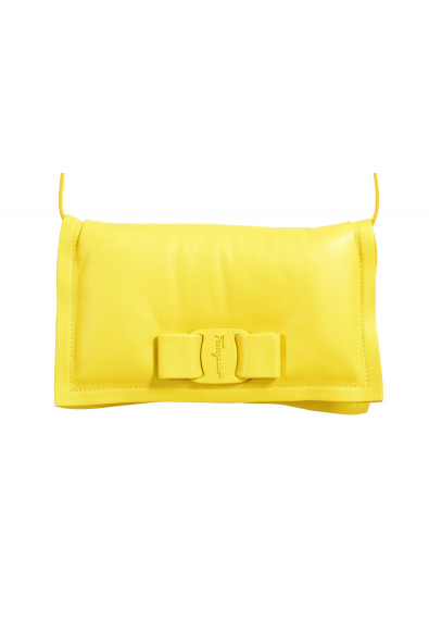 Salvatore Ferragamo Women's Yellow 100% Leather Shoulder Bag Wallet: Picture 2