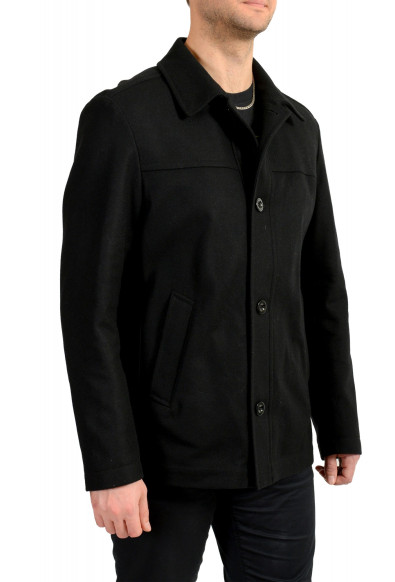 Hugo Boss Men's "Charliy" Black Wool Cashmere Jacket Coat: Picture 2