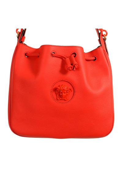 Versace Women's True Red 100% Leather Medusa Head Crossbody Shoulder Bag: Picture 2