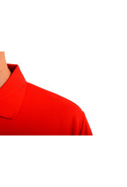 Scuderia Ferrari Men's Red Tricolor Print Short Sleeve Polo Shirt: Picture 4